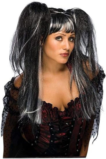 Lilith Fairy Wig, Black/white