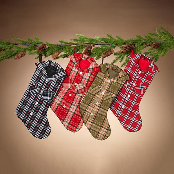 Plaid Lumberjack Shirt Stocking Gerson International