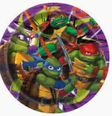 Teenage mutant ninja turtle 7' plate Unique