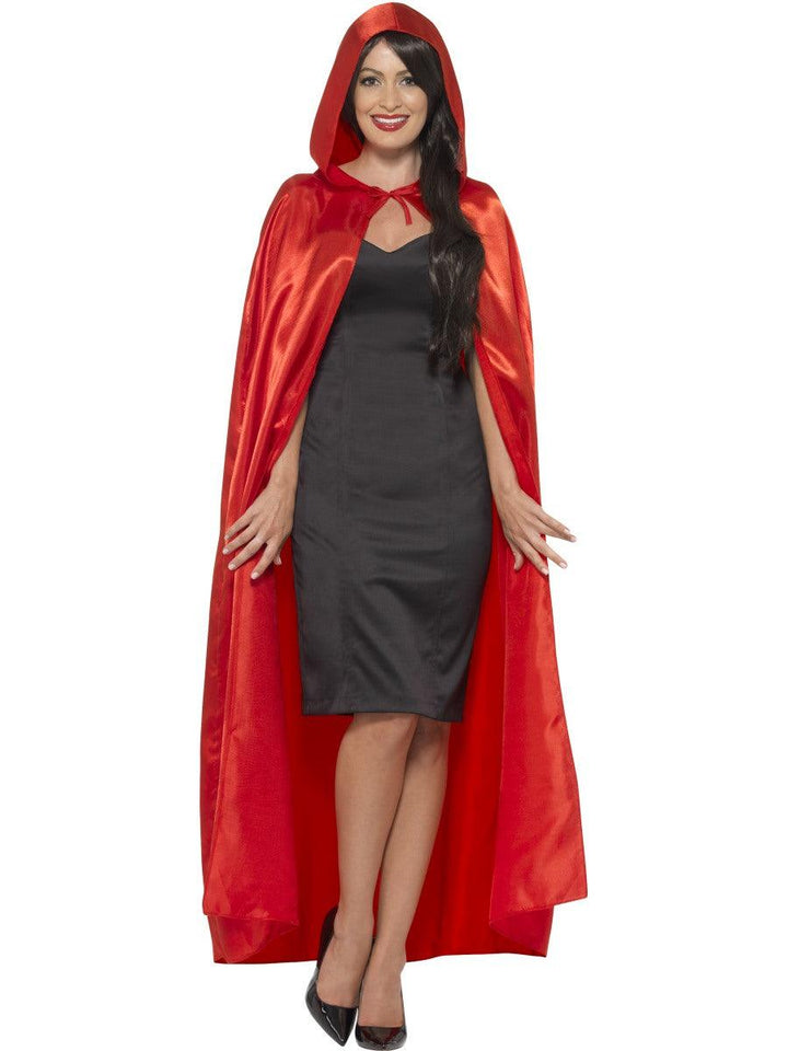 Smiffys RED adult hooded cape smiffys