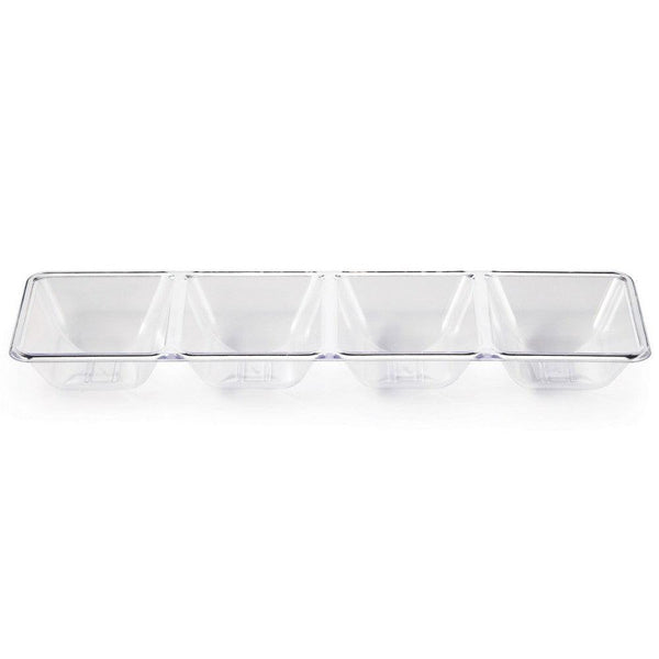 4 compartment rectangle serving tray Creative Converting