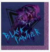 Black Panther Wakanda forever Amscan