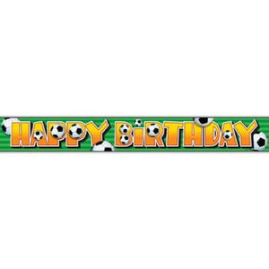 12ft Foil Soccer Birthday Banner - USA Party Store