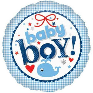 18" Baby Boy Foil Balloon - USA Party Store