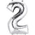34" Large Foil Number Balloon (Silver) - USA Party Store