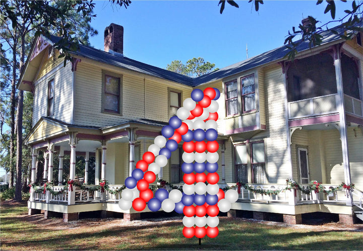 Custom Yard Number Balloon - 4 USA Party Store