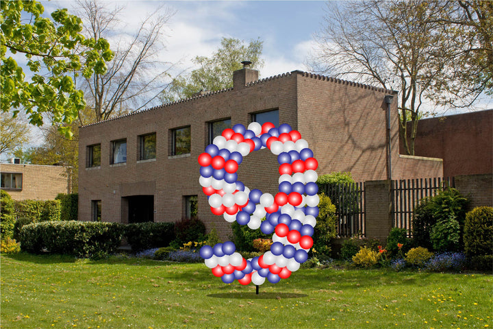 Custom Yard Number Balloon - 9 USA Party Store