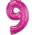 34" Large  Foil Number Balloon (Pink) - USA Party Store