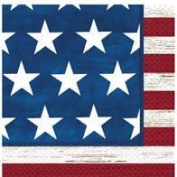 Americana Beverage Napkins 16 ct Lunch Paper Napkins Amscan