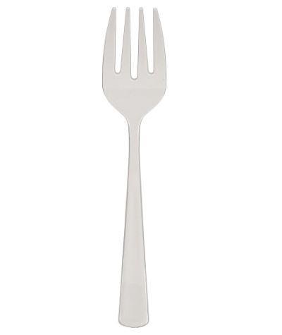 White Plastic Serving Fork - USA Party Store