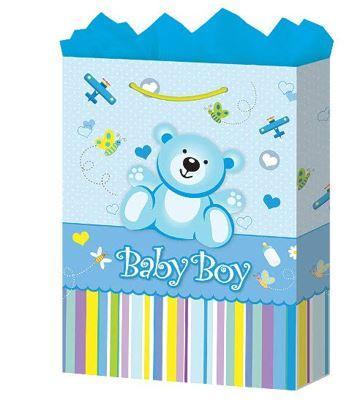 Medium Baby Boy Gift Bags USA Party Store