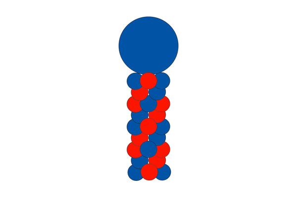 Spiral  Balloon Column - USA Party Store