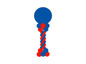 Skinny Spiral Balloon Column - USA Party Store