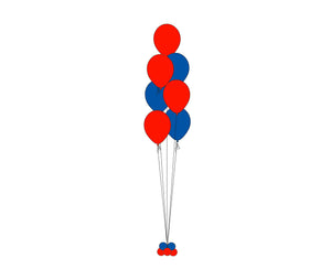 7 Balloons Floor Bouquet Column  *** Pick-up or Delivery only *** - USA Party Store