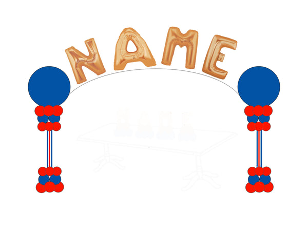 Name Balloon Arch USA Party Store