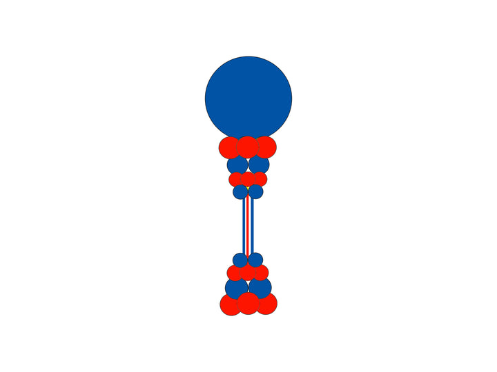 Ribbon Balloon Column USA Party Store