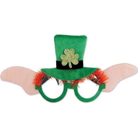 Beistle Leprechaun Glasses, Green