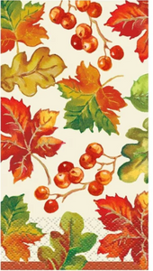 Berries & Leaves Guest Napkins - 16 count