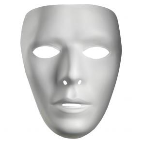 Blank Male Adult Mask - USA Party Store