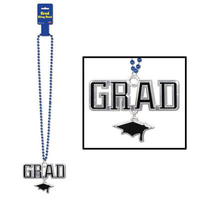 Blue Beads With Grad Medallion Beistle