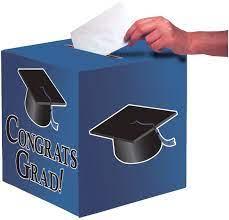 BLUE GRADUATION CARD BOX Creative Converting