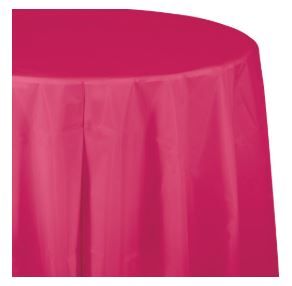 Plastic Round Table Cover - USA Party Store