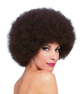 Brown Afro Wig Adult Costume - USA Party Store
