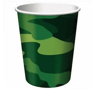 Camouflage Cups, 9 oz. 8 pack - USA Party Store