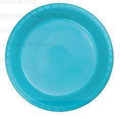 9 Inch - Lunch Plastic Plates - 20 Counts - USA Party Store