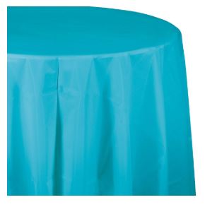 Plastic Round Table Cover - USA Party Store