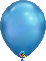 11" inflated Chrome Latex Balloons - (Optional Hi-Float to last 2 to 3 days) USA Party Store