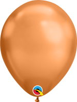 11" inflated Chrome Latex Balloons - (Optional Hi-Float to last 2 to 3 days) USA Party Store