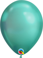 11" inflated Chrome Latex Balloons - (Optional Hi-Float to last 2 to 3 days) USA Party Store