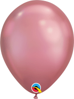 11" inflated Chrome Latex Balloons - (Optional Hi-Float to last 2 to 3 days) USA Party Store