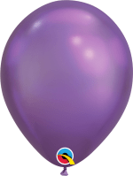 11" inflated Chrome Latex Balloons - (Optional Hi-Float to last 2 to 3 days) USA Party Store