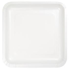 Square Paper Dinner Plates 20 Ct Unique