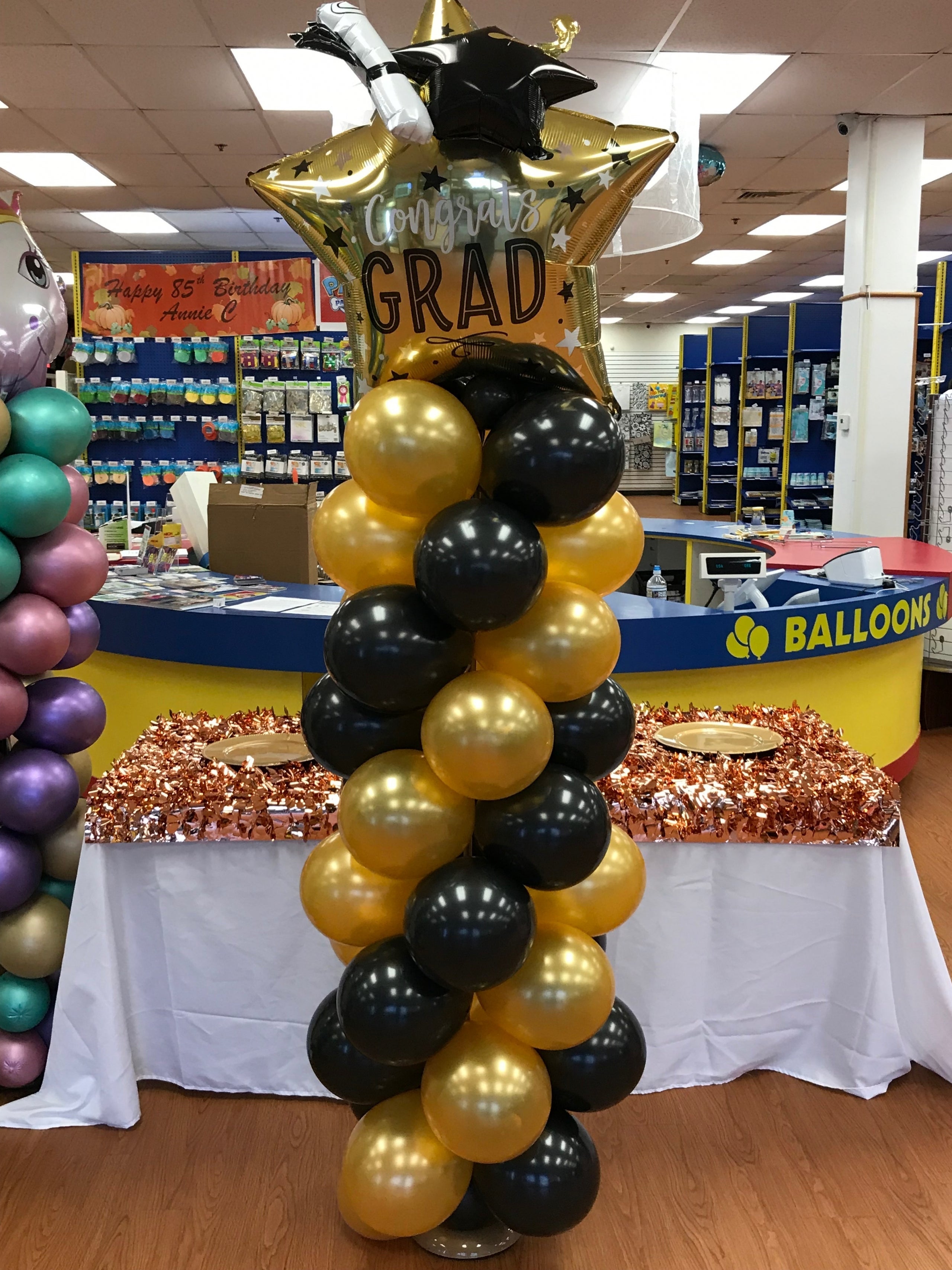 Spiral Balloon Columns Set of 2 *** Pick-up or Delivery only ***