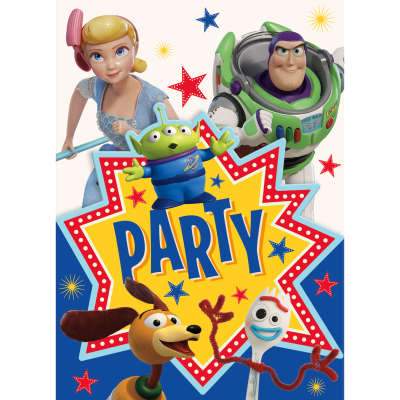 Disney Toy Story 4 Invitations 8ct Unique