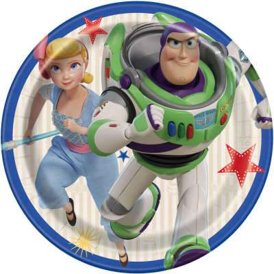 Disney Toy Story 4 Round 7" Dessert Plates 8ct Unique