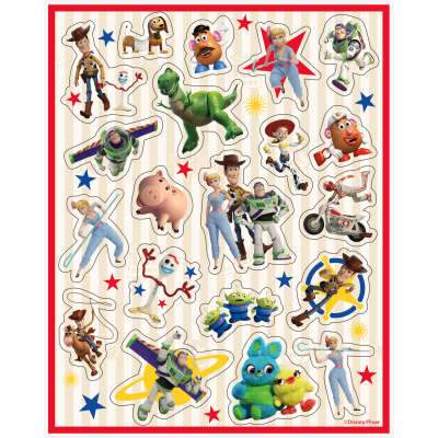 Disney Toy Story 4 Sticker Sheets 4ct Unique