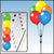 Weatherproof Reusable Balloon Weighted Base Cluster Kit  - Helium Free - USA Party Store
