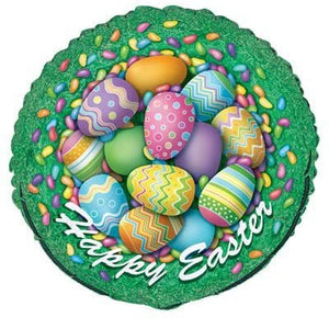 Happy Easter Eggs Mylar balloon