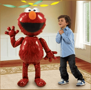 Elmo Air Walker Balloon, Red, 54 inches - USA Party Store