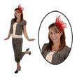 Fancy Flower Headband/ Red Fascinator Beistle