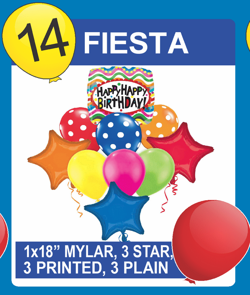 Balloon Bouquet Package - Fiesta