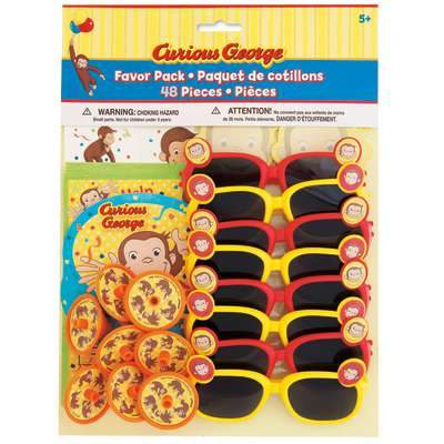 Curious George Favor Pack 48ct Unique