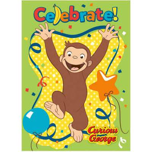 Curious George Invitations 8ct - USA Party Store