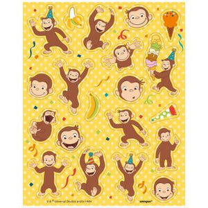 Curious George Sticker Sheets (4) - USA Party Store
