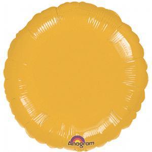 18" gold circle mylar USA Party