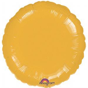 18" gold circle mylar